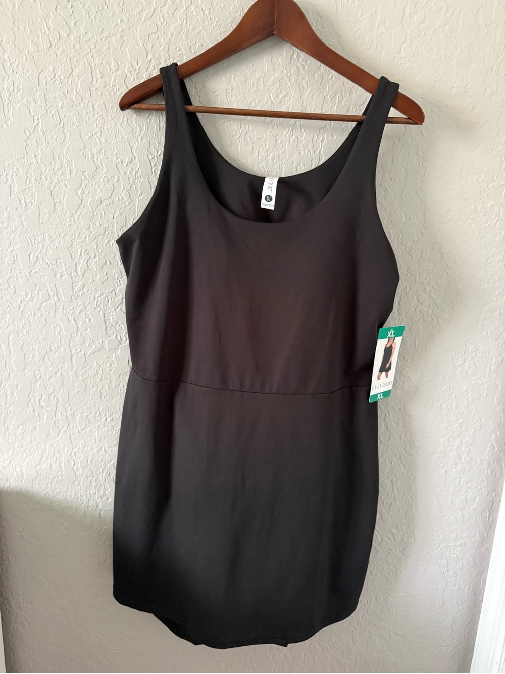 Elle Sport Sleeveless Black Mini Skort Dress New
